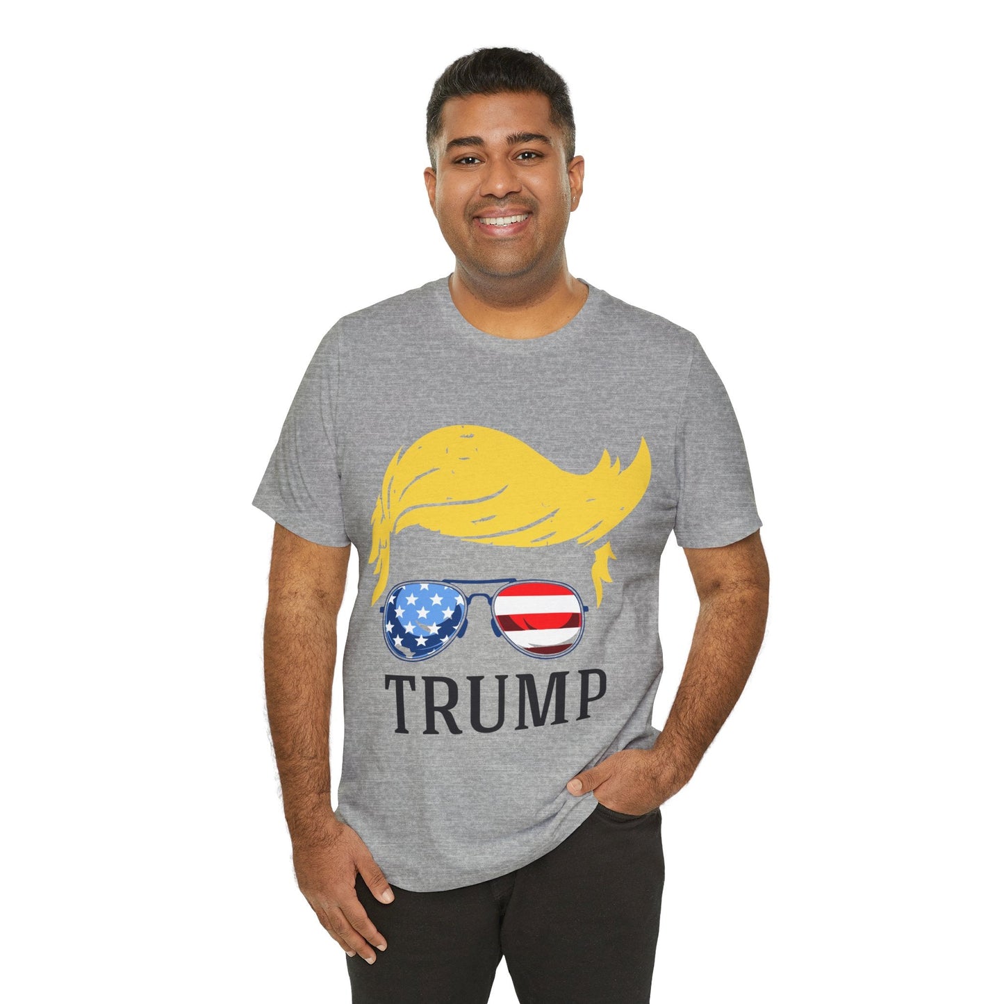 Trump Cool Hair - Unisex T - Shirt - American Apostle - Athletic Heather