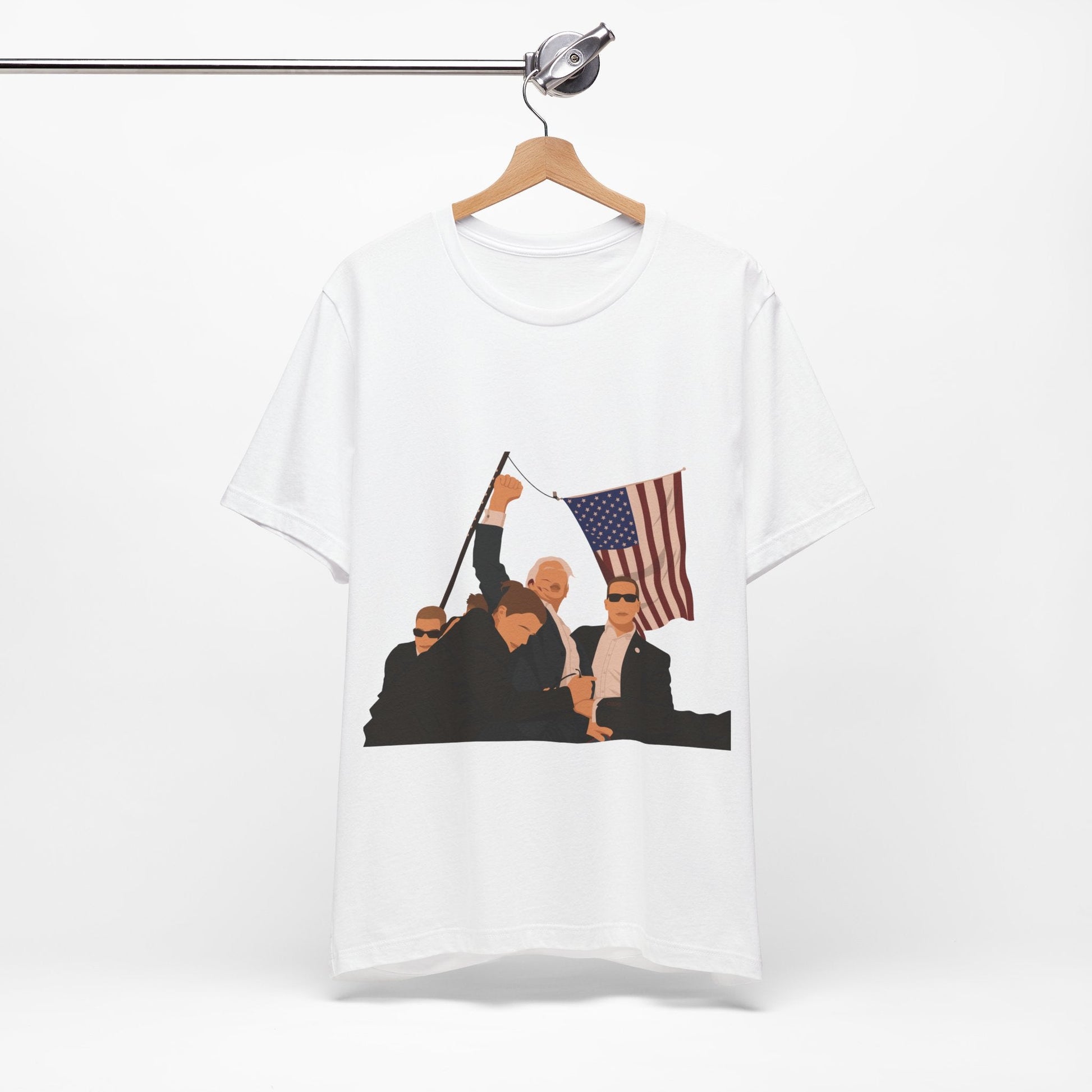 Trump Defiance [Minimalist Vector] - Unisex T - Shirt - American Apostle - Natural