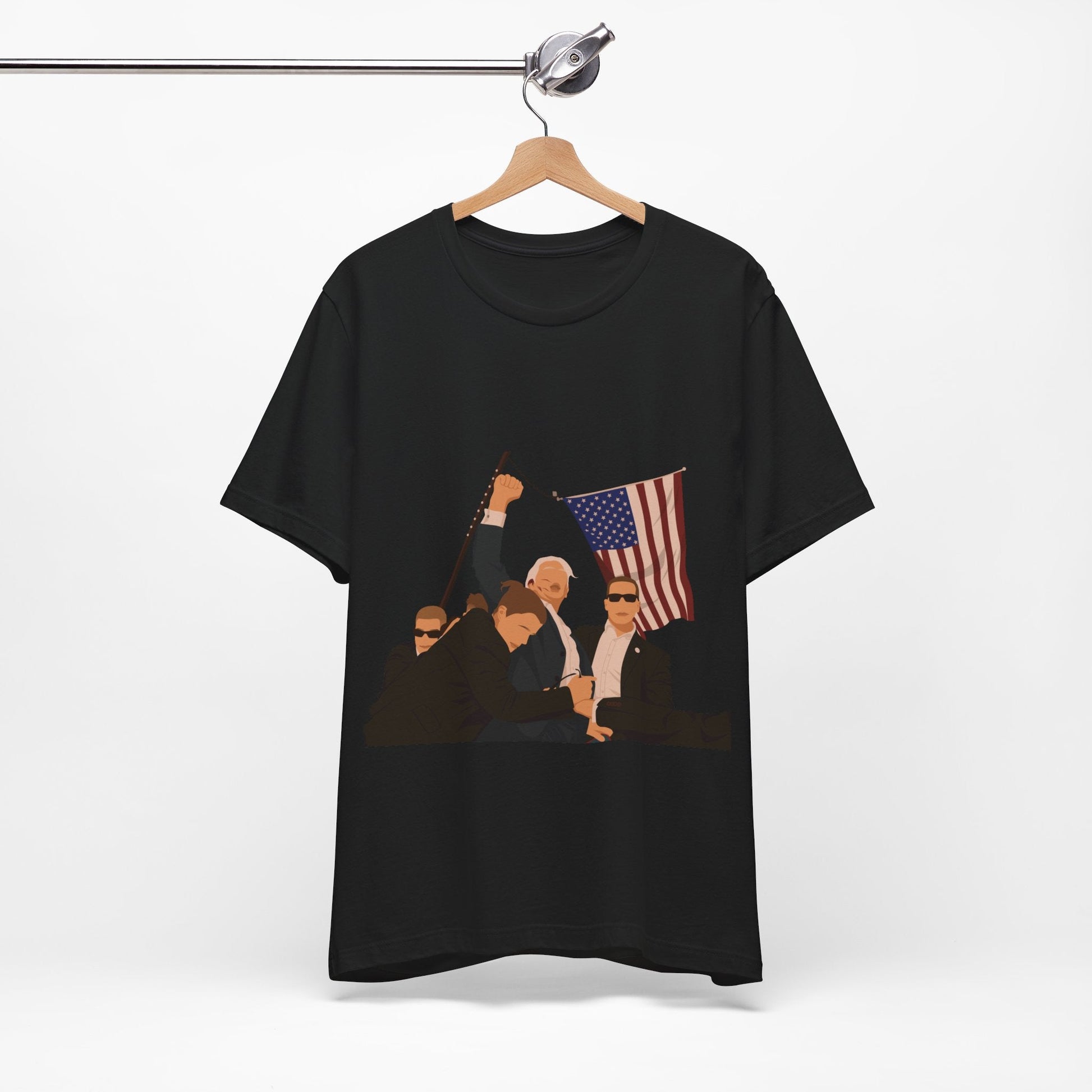 Trump Defiance [Minimalist Vector] - Unisex T - Shirt - American Apostle - Black