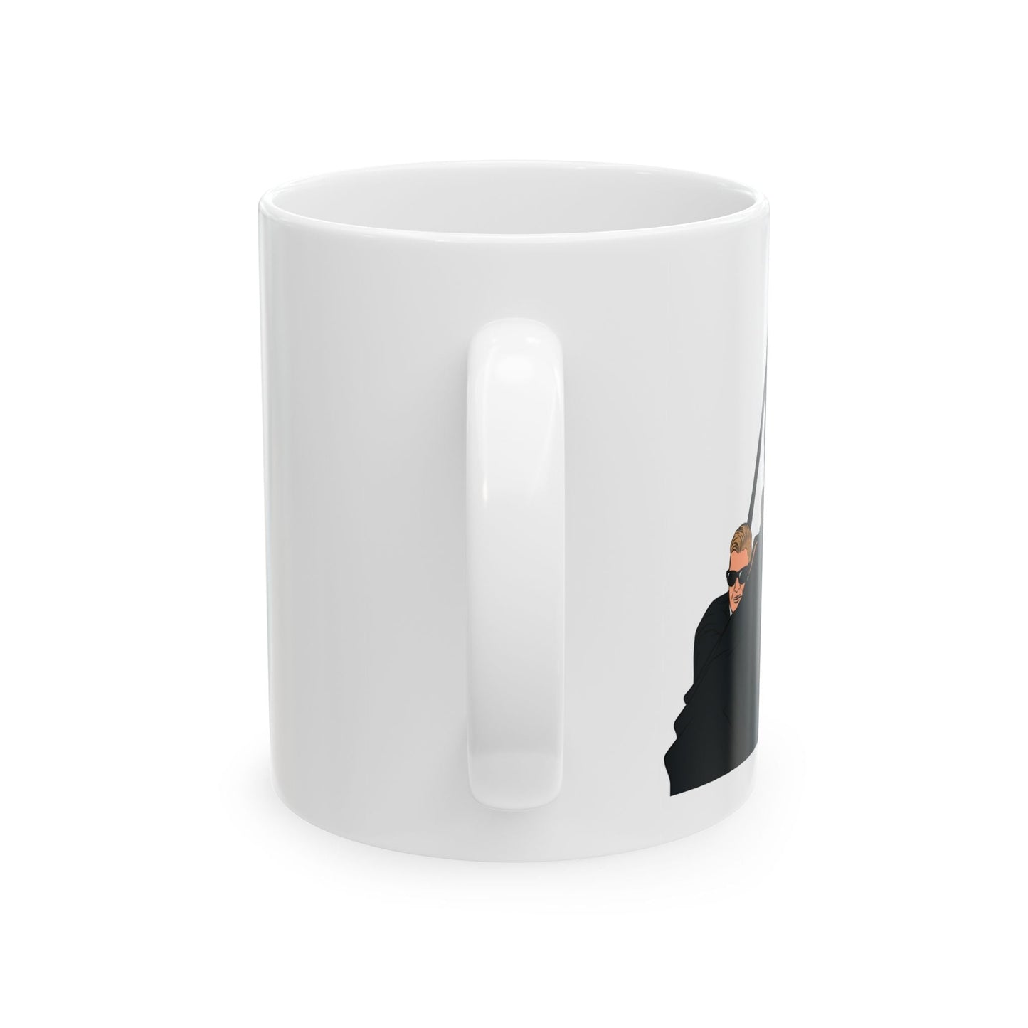 Trump Defiance [Pop Art] - Ceramic Mug (White, 11oz) - American Apostle - 11oz