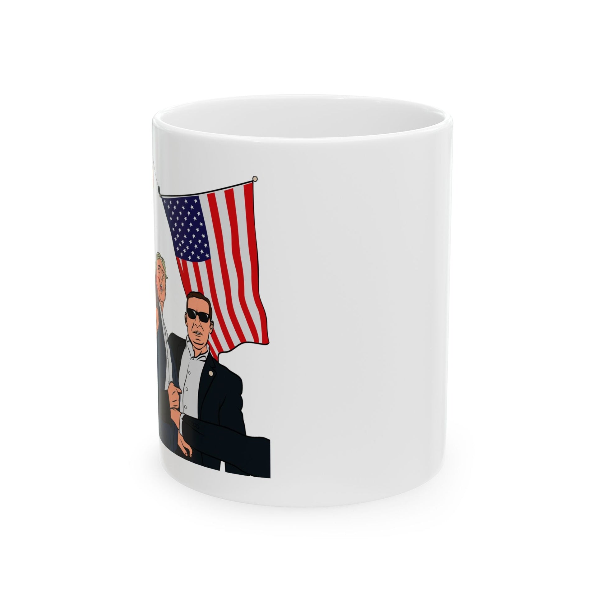 Trump Defiance [Pop Art] - Ceramic Mug (White, 11oz) - American Apostle - 11oz