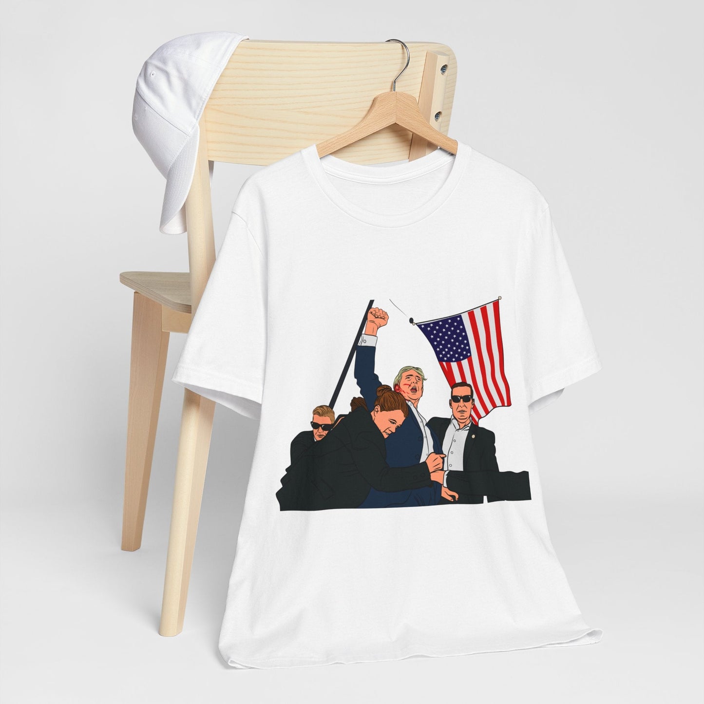 Trump Defiance [Pop Art] - Unisex T - Shirt - American Apostle - White