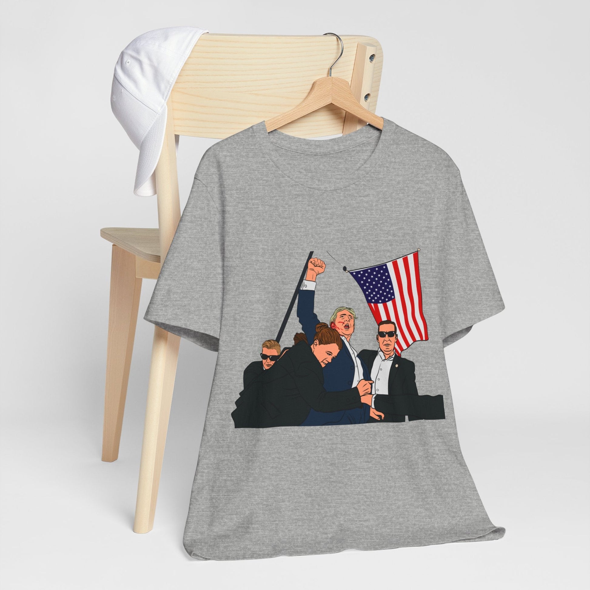 Trump Defiance [Pop Art] - Unisex T - Shirt - American Apostle - Baby Blue