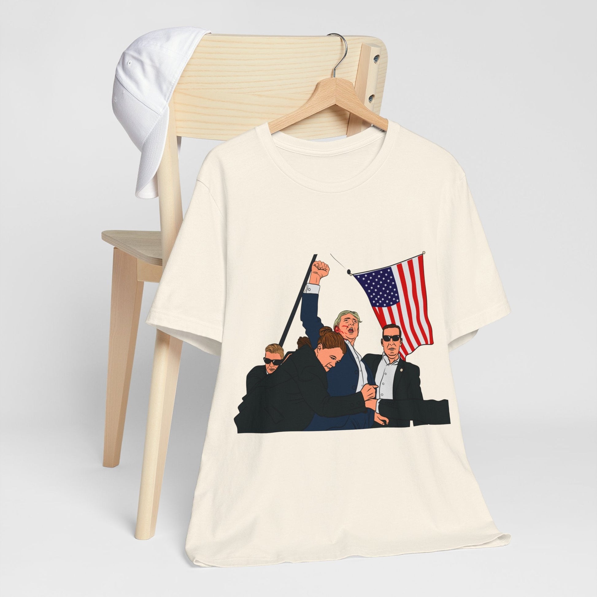 Trump Defiance [Pop Art] - Unisex T - Shirt - American Apostle - Natural