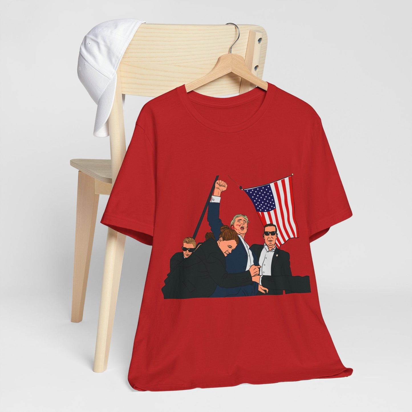 Trump Defiance [Pop Art] - Unisex T - Shirt - American Apostle - Red