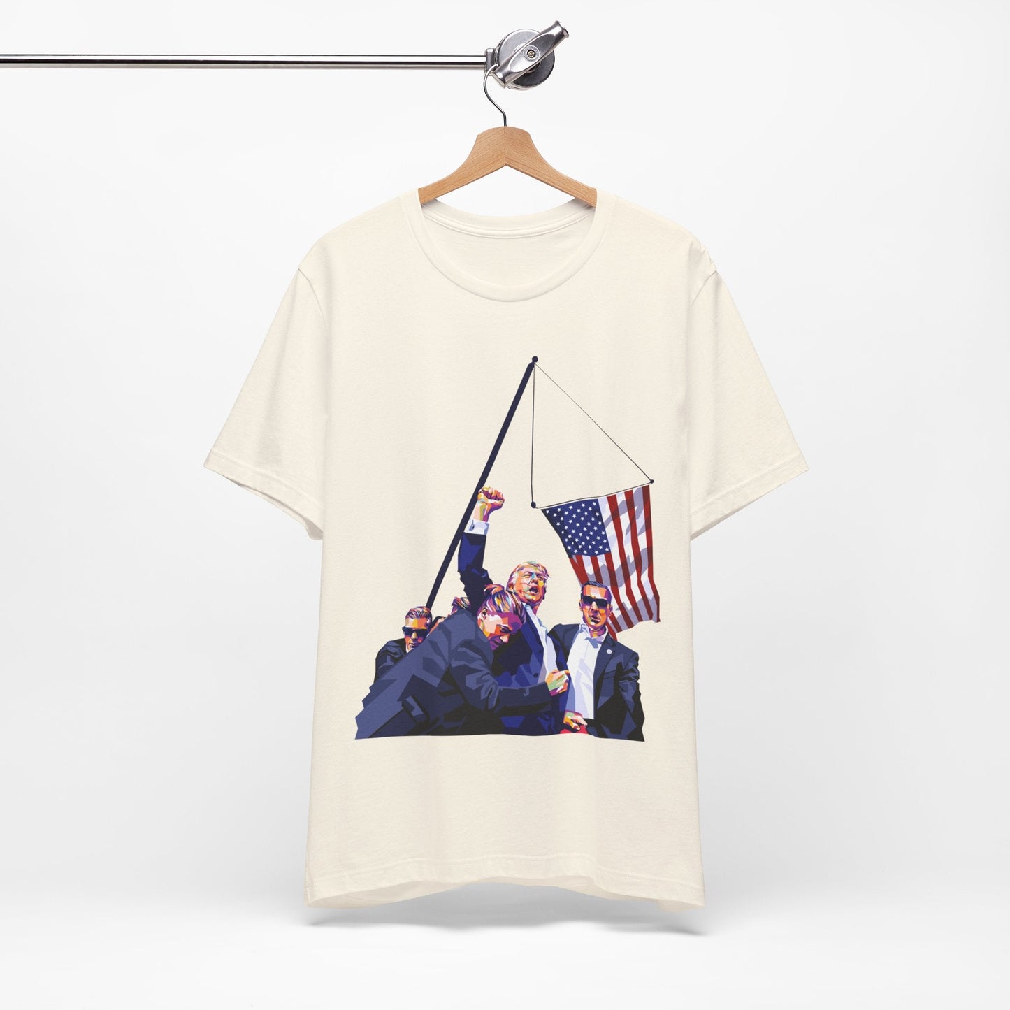 Trump Defiance [WPAP Art] - Unisex T - Shirt - American Apostle - Natural