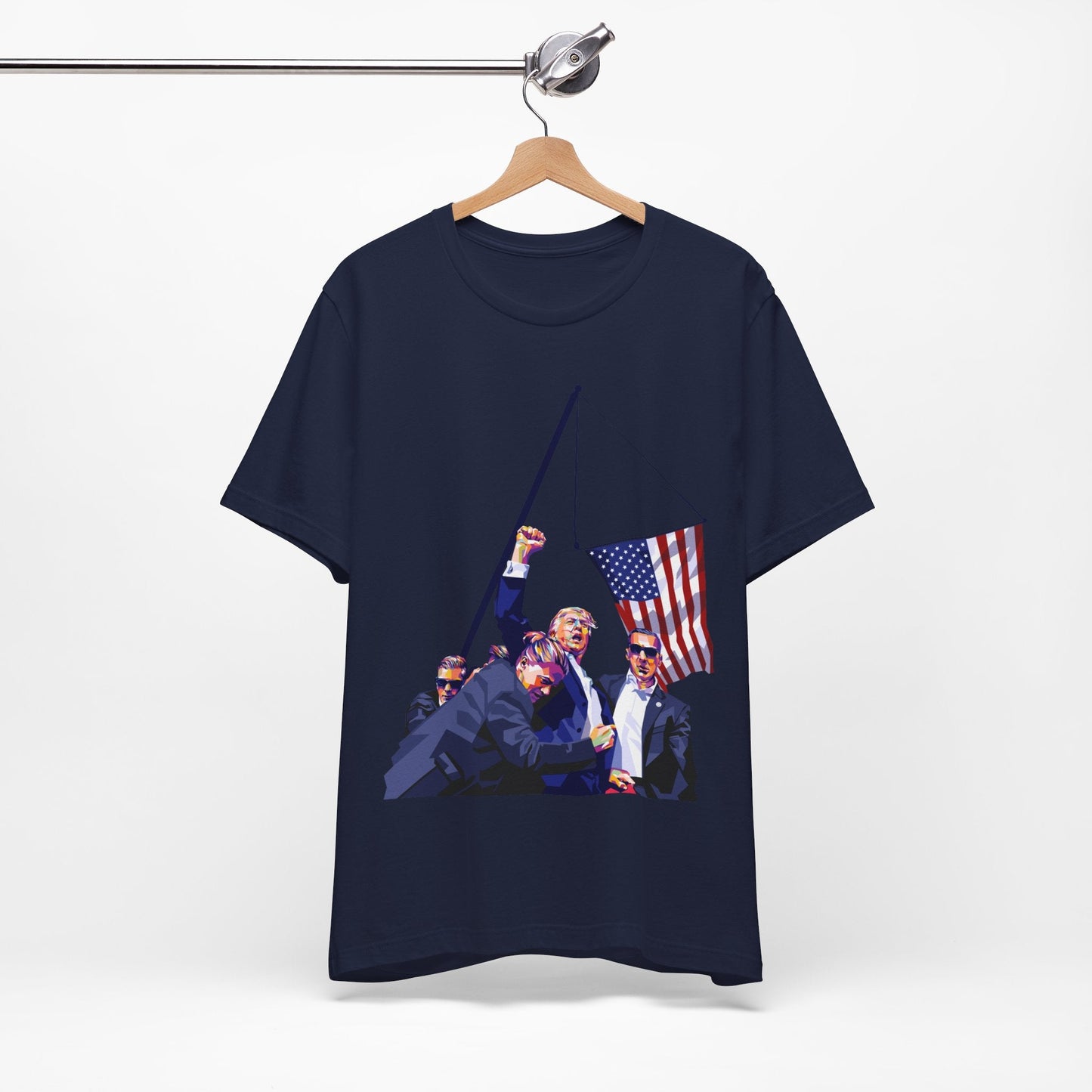 Trump Defiance [WPAP Art] - Unisex T - Shirt - American Apostle - Navy