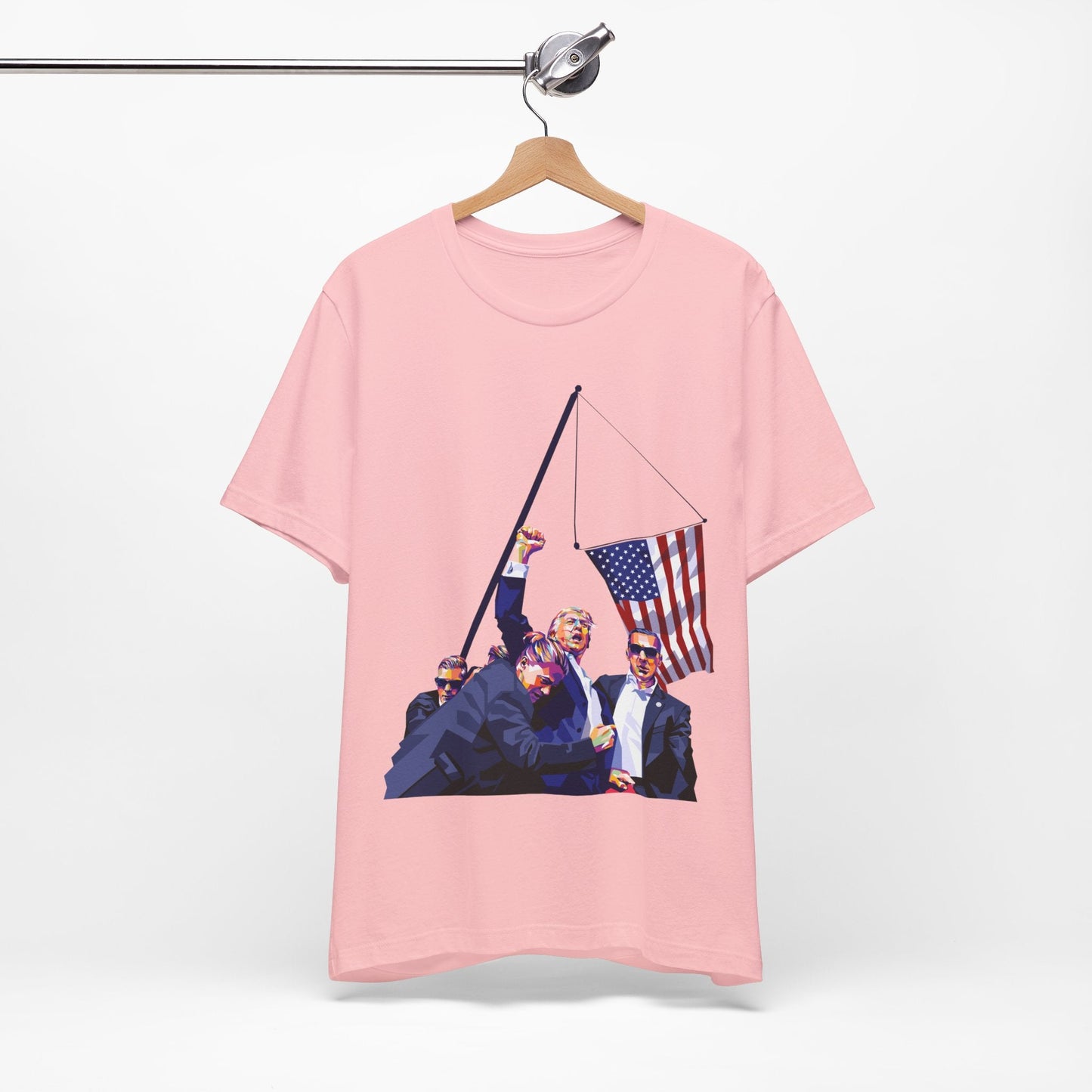 Trump Defiance [WPAP Art] - Unisex T - Shirt - American Apostle - Pink