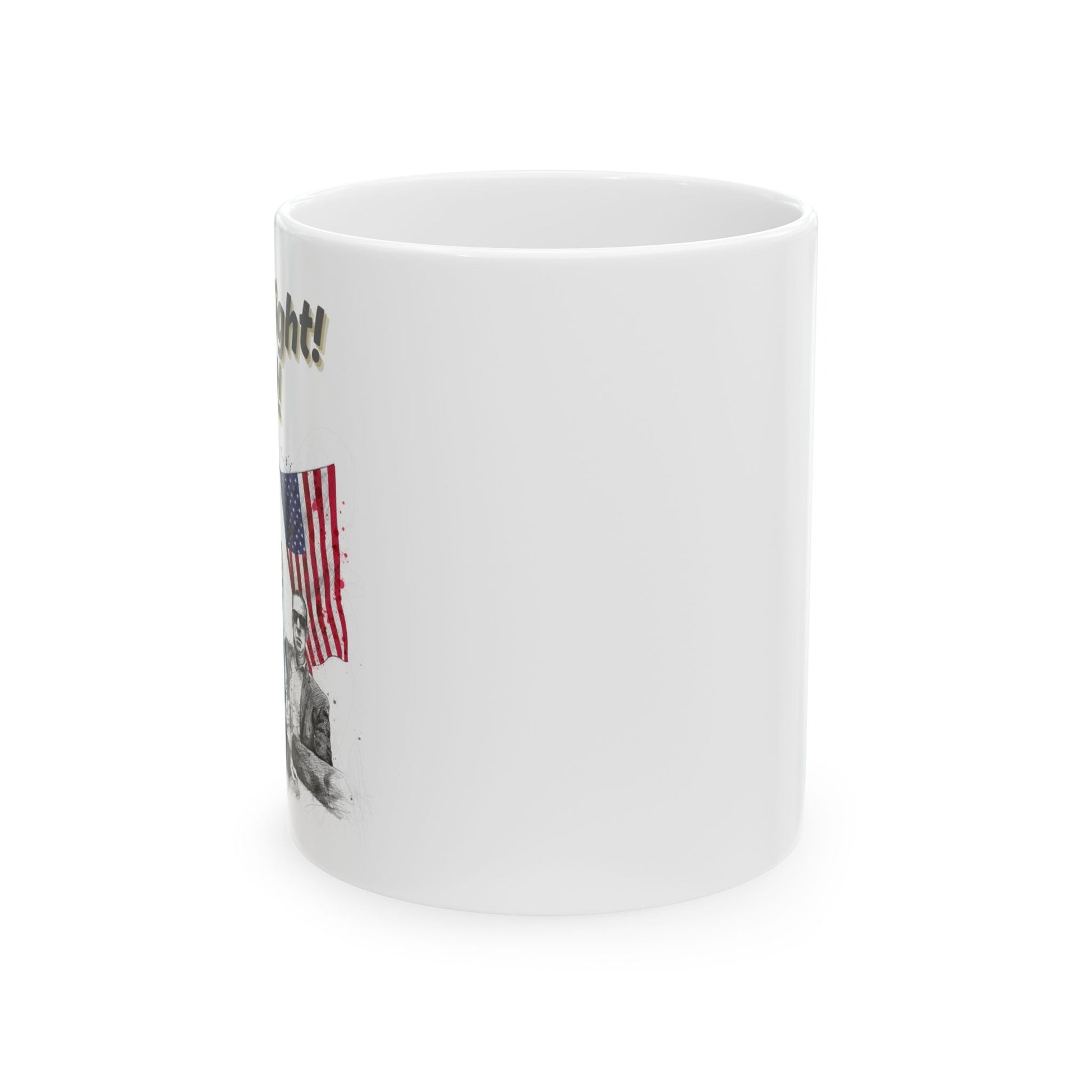 Trump Fight! Fight! Fight! - Ceramic Mug (White, 11oz) - American Apostle - 11oz