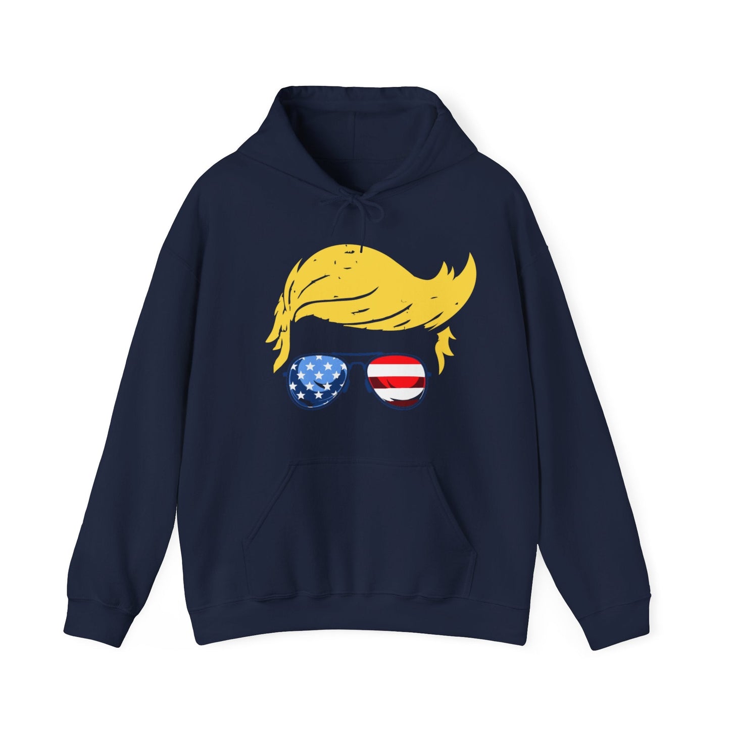 Trump Hair - Unisex Hooded Sweatshirt - American Apostle - Light Blue