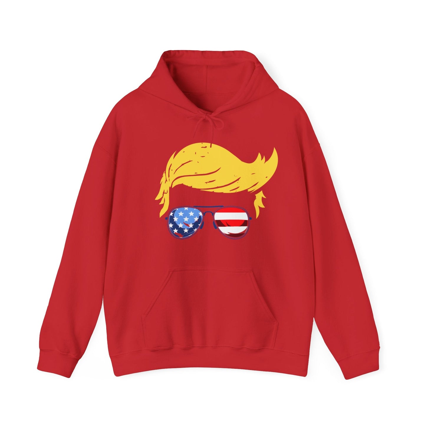 Trump Hair - Unisex Hooded Sweatshirt - American Apostle - White