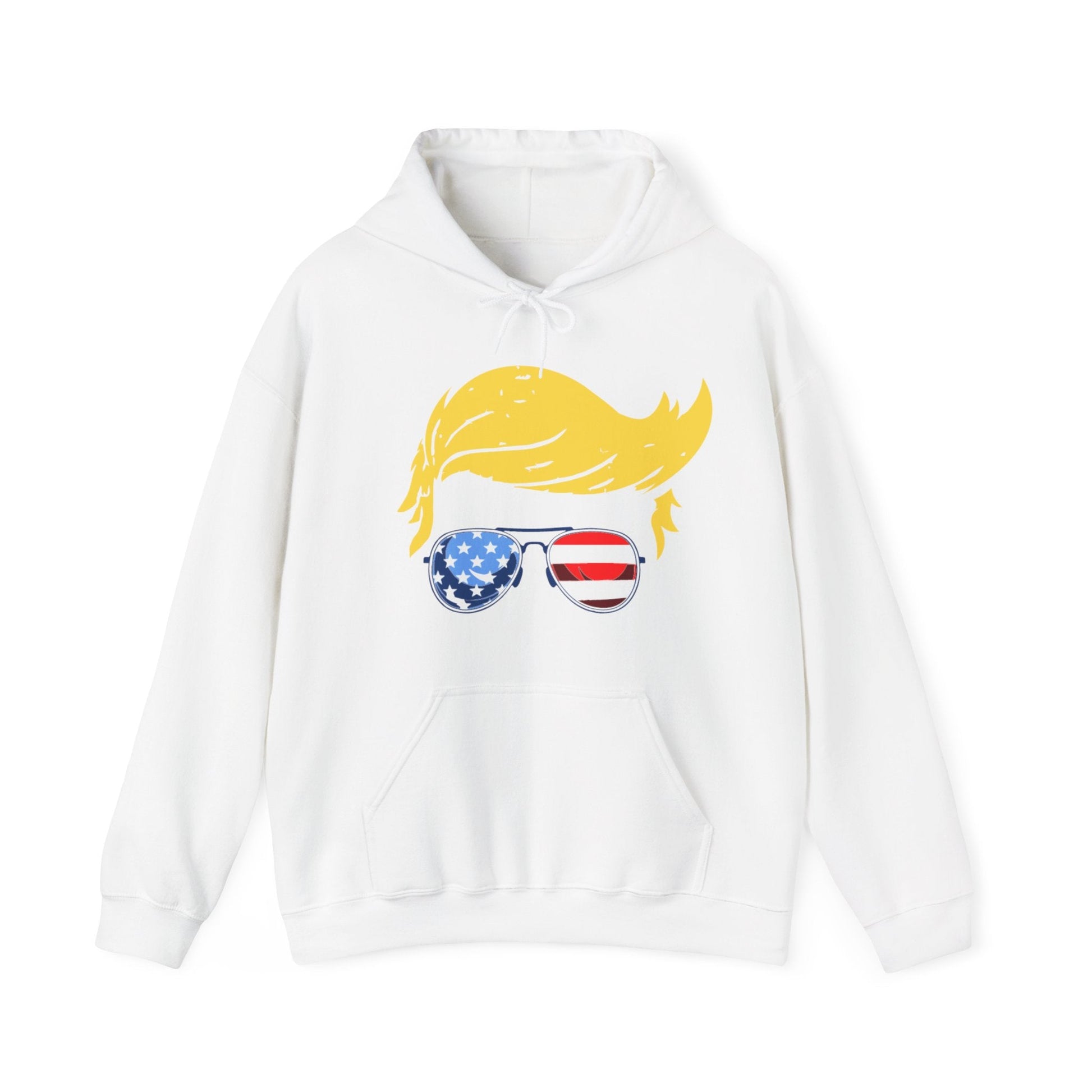 Trump Hair - Unisex Hooded Sweatshirt - American Apostle - Sport Grey