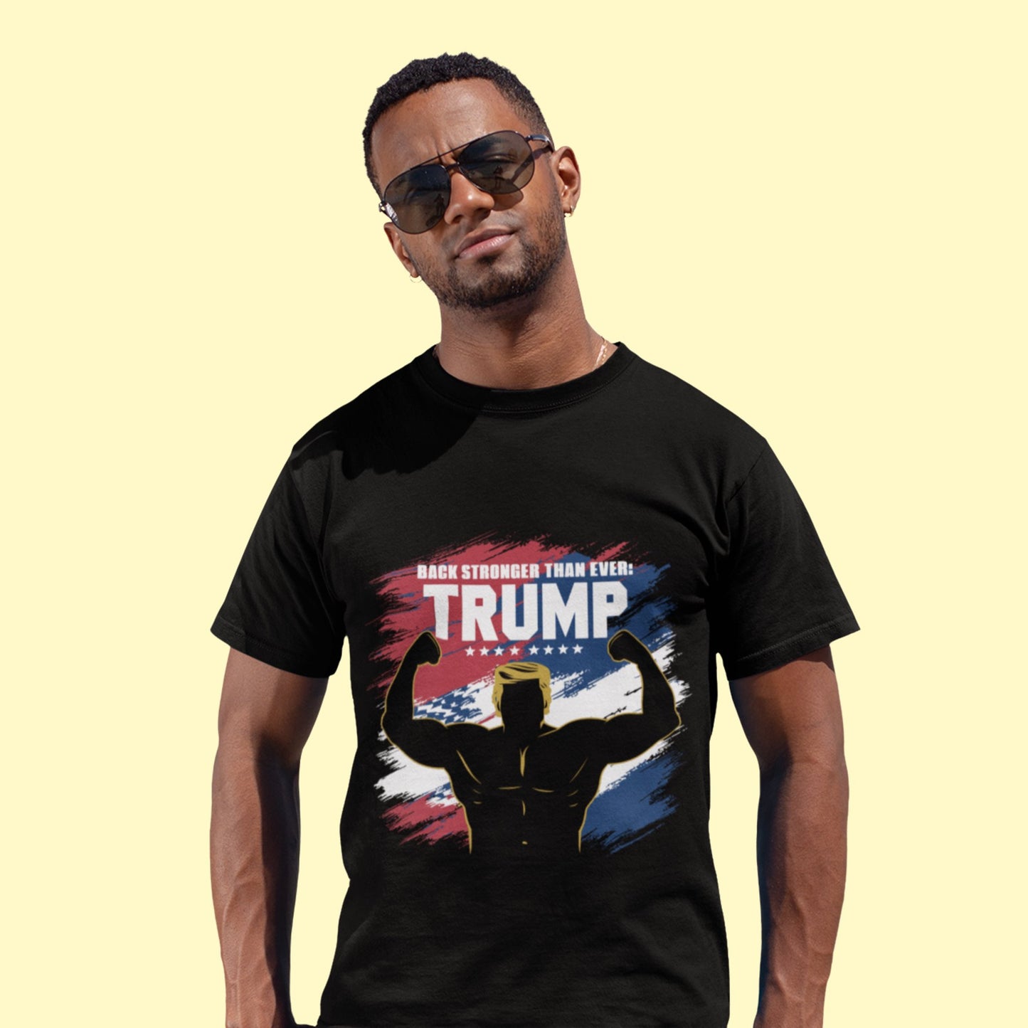 Trump Muscle Shirt - Unisex T - Shirt - American Apostle - Black