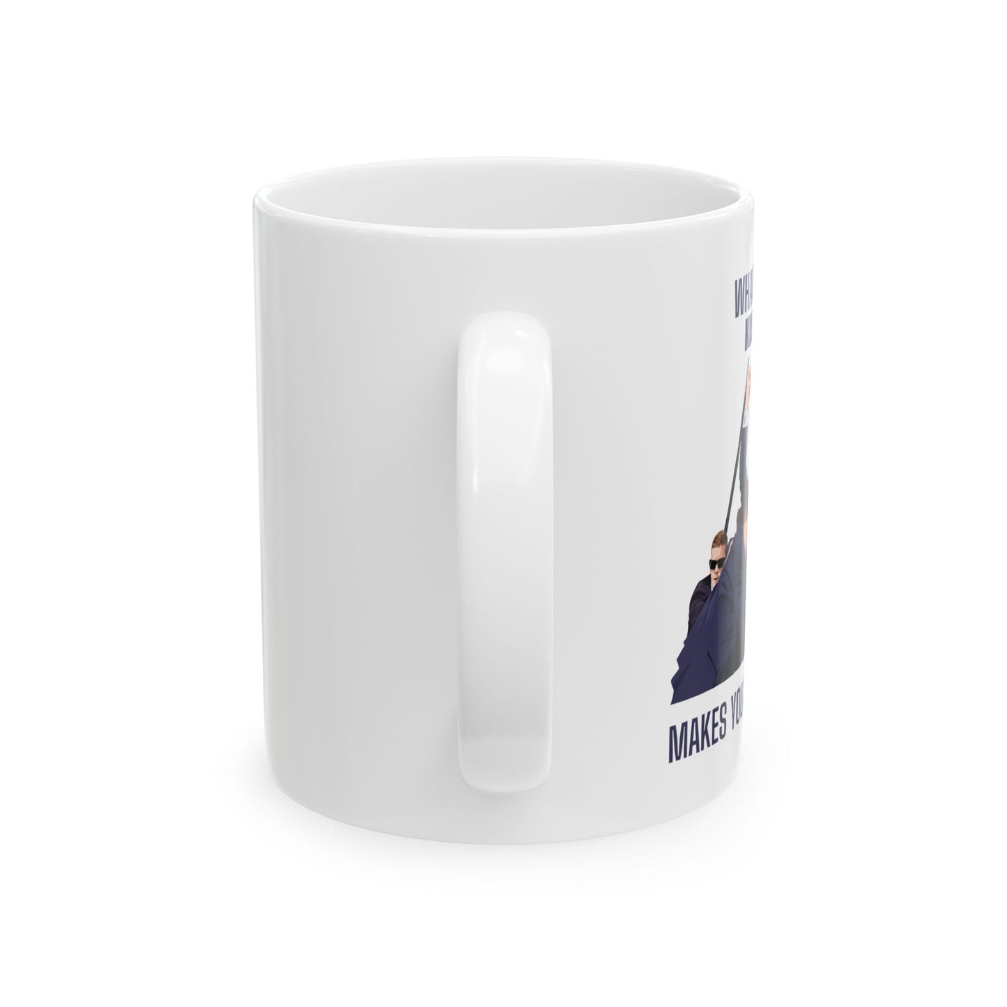 Trump STRONGER - Ceramic Mug (White, 11oz) - American Apostle - 11oz