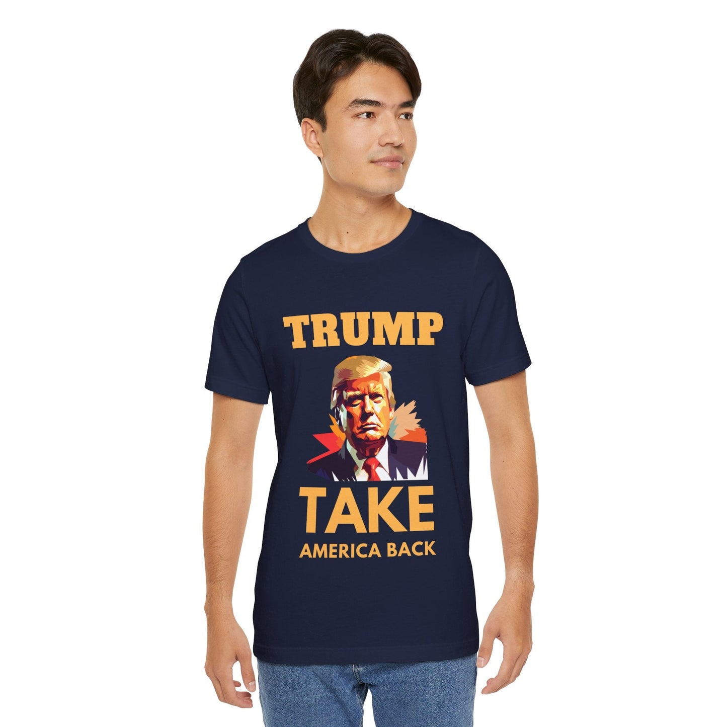 Trump Take America Back - Unisex T - Shirt - American Apostle - Navy