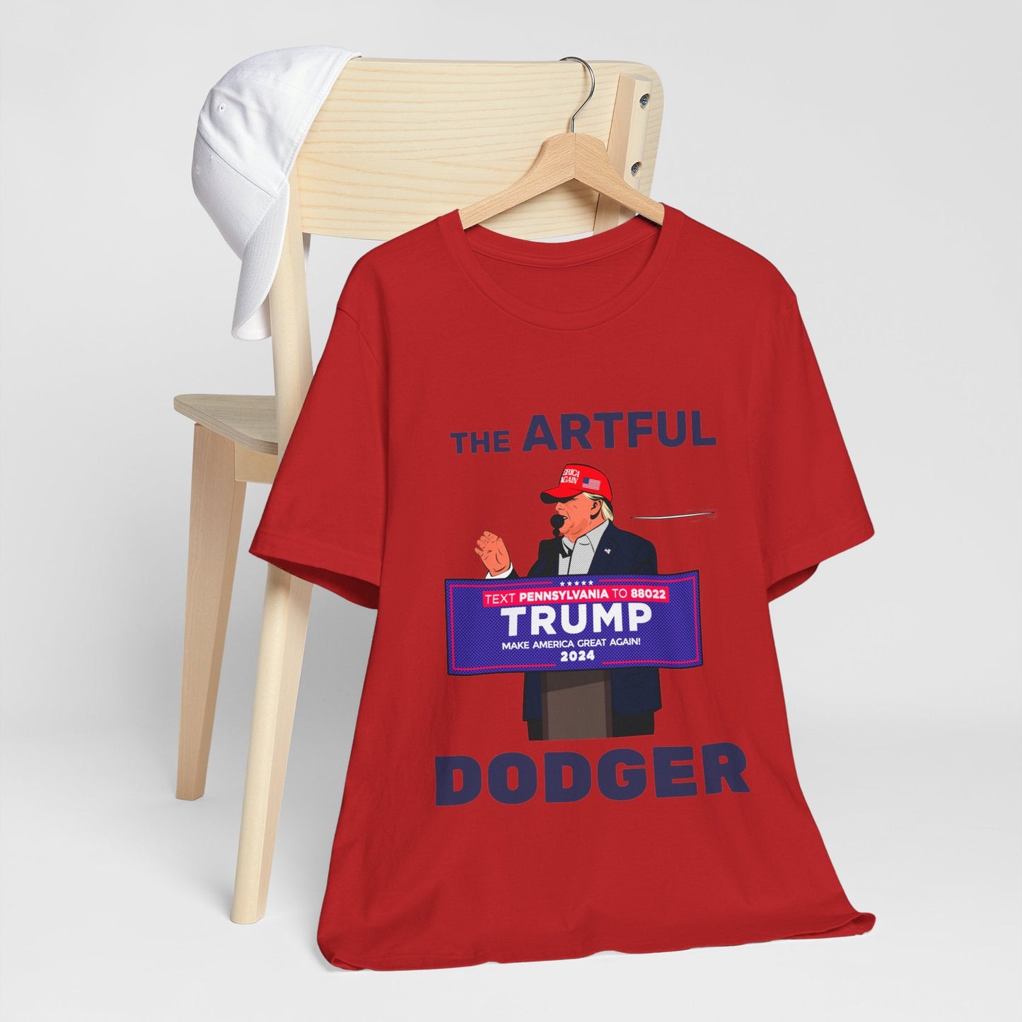 Trump The Artful Dodger [Pop Art] - Unisex T - Shirt - American Apostle - Red