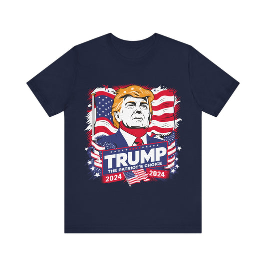 Trump The Patriot's Choice 2024 [Pop Art] - Unisex T - Shirt - American Apostle - Navy