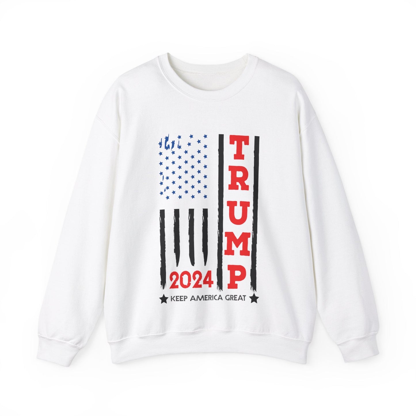 Trump USA Flag - Unisex Sweatshirt - American Apostle - Black