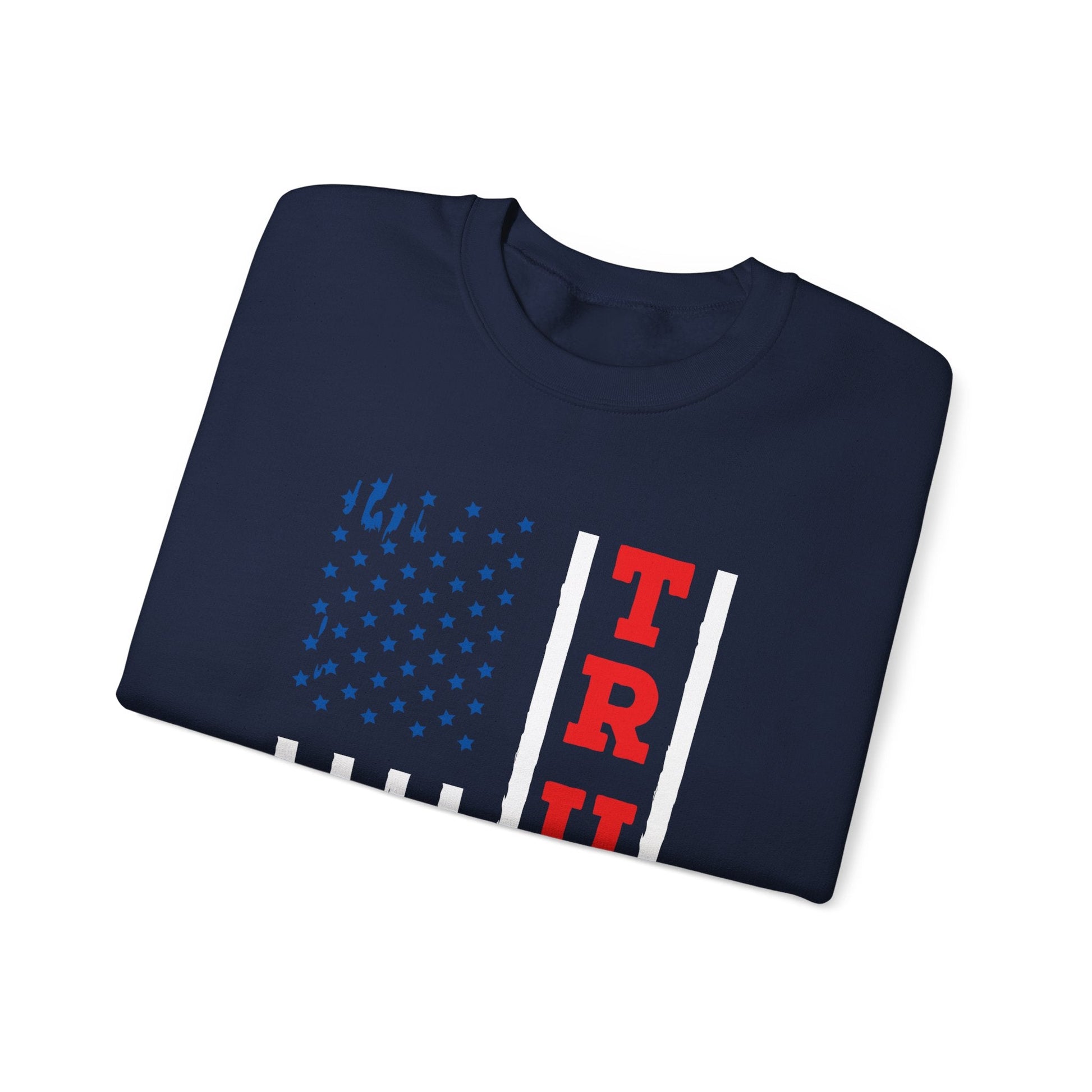 Trump USA Flag - Unisex Sweatshirt - American Apostle - Sand