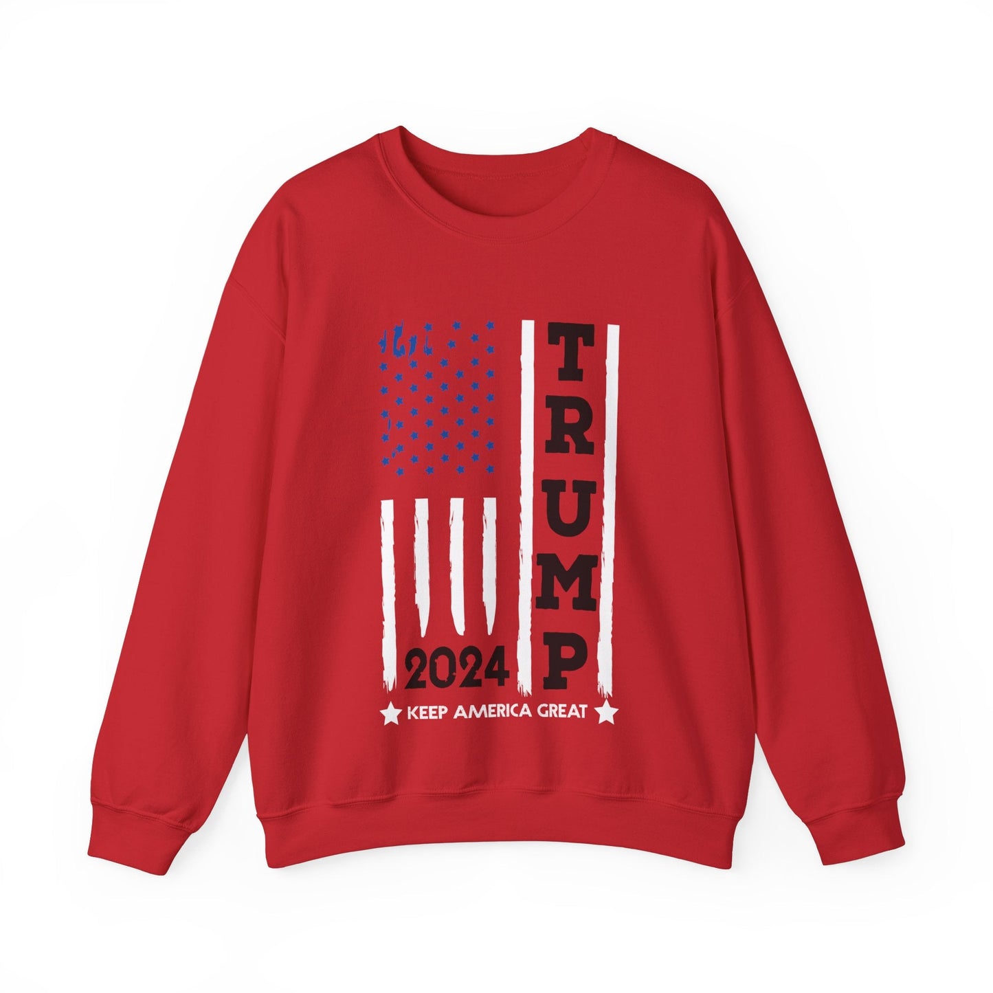 Trump USA Flag - Unisex Sweatshirt - American Apostle - Red