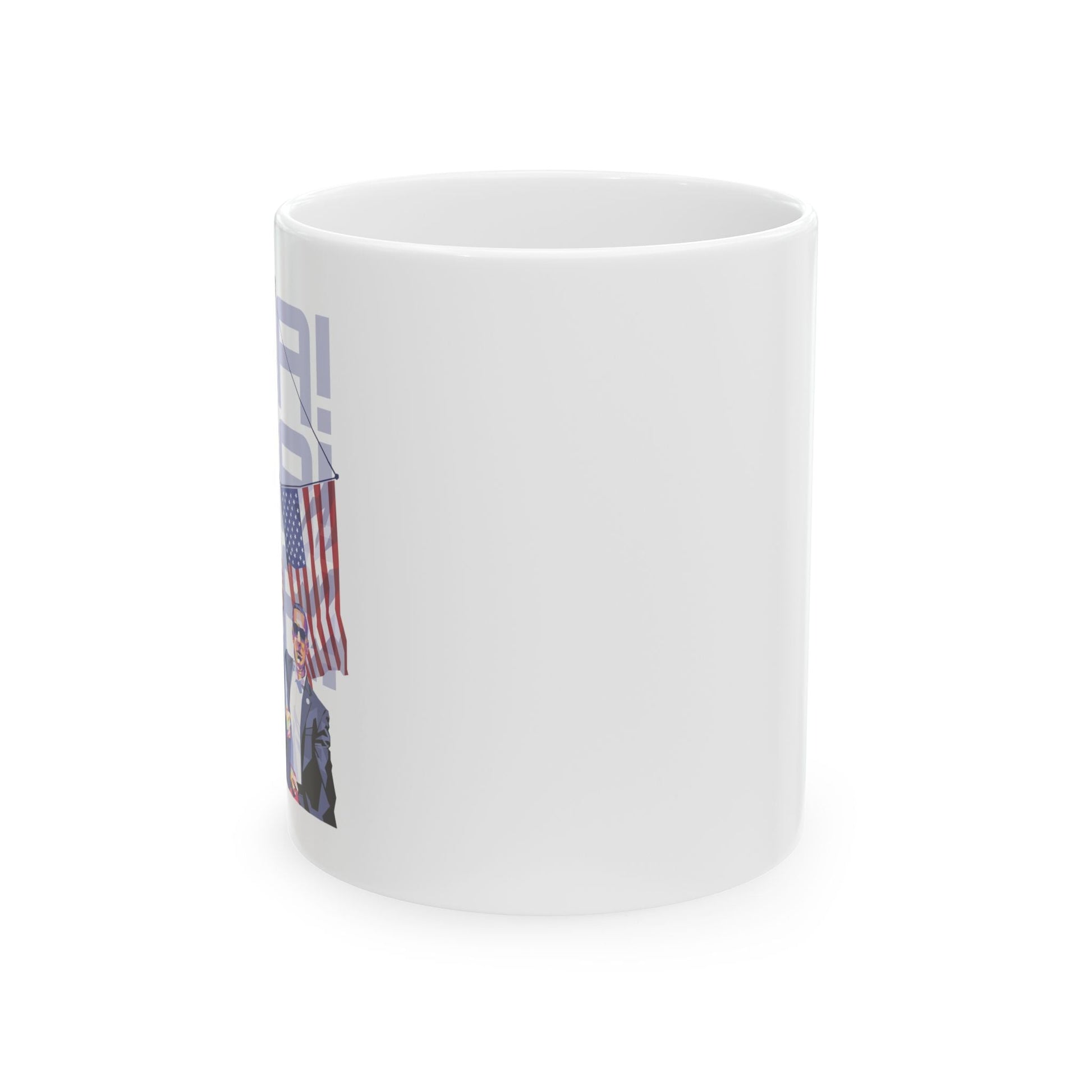 Trump USA! USA! USA! - Ceramic Mug (White, 11oz) - American Apostle - 11oz