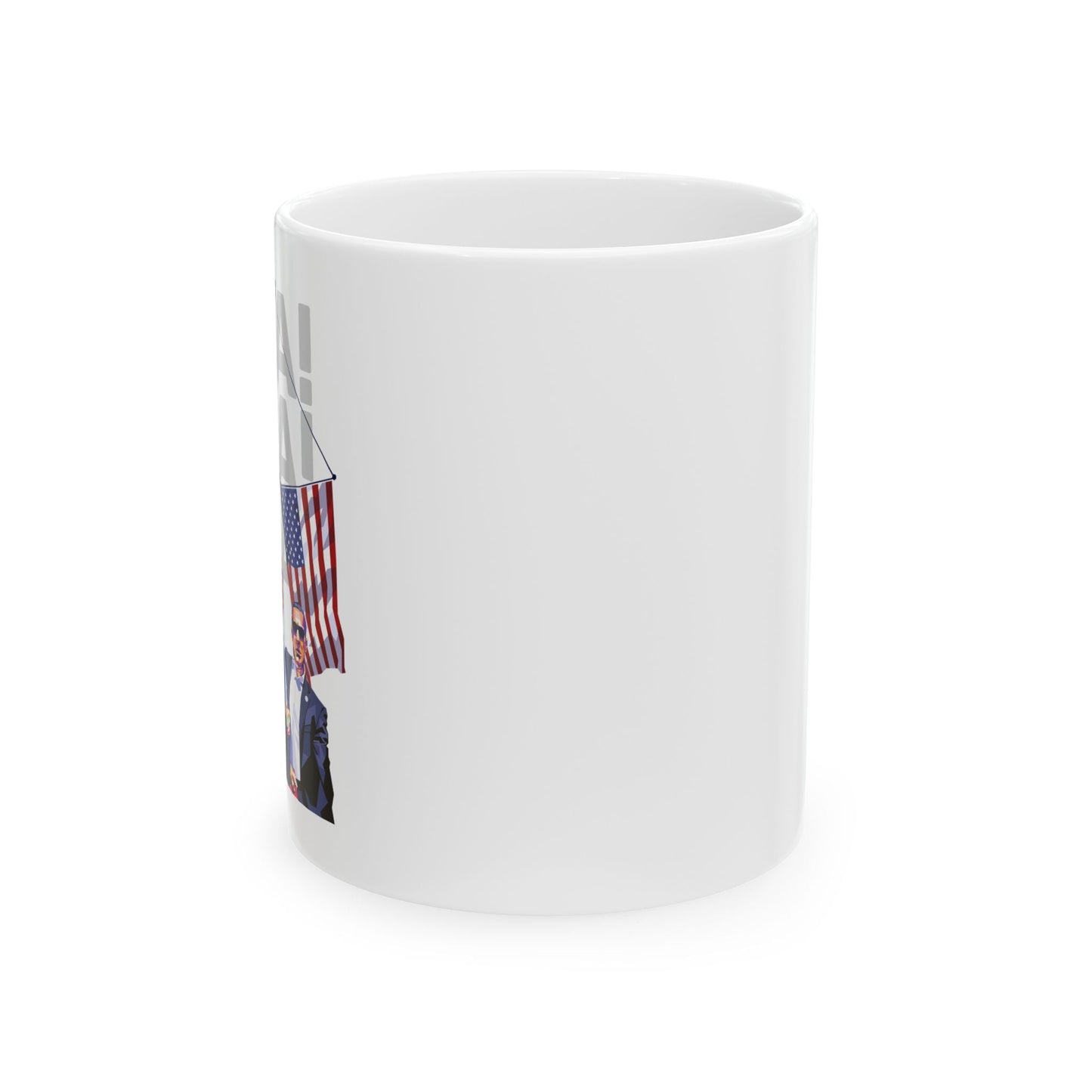 Trump USA! USA! USA! II - Ceramic Mug (White, 11oz) - American Apostle - 11oz